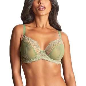image:imagePanache Ana Plunge Bra  Underwire FullBust Bra with Stretch Lace amp LiftSageSand