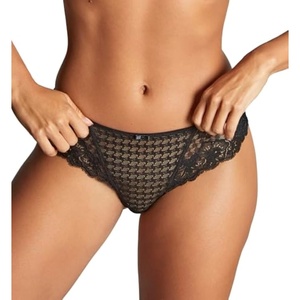 image:imagePanache Envy Brazilian Panties  Stretch Lace Briefs with Cotton Gusset for Everyday ComfortBlack