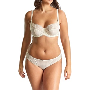 image:imagePanache Envy Brazilian Panties  Stretch Lace Briefs with Cotton Gusset for Everyday ComfortIvory