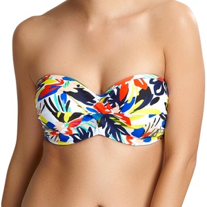 image:imagePanache Swim Womens Standard Anya Riva Twist Bandeau Bikini Top Floral Print 30F
