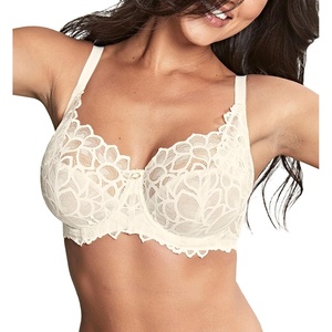 image:imagePanache Womens Allure Full Cup Bra  Sheer Lace with Side Sling amp Power Mesh SupportIvory