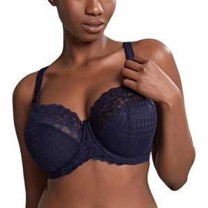 image:imagePanache Womens Envy Underwire Balcony Stretch Lace Bra  Full Coverage Supportive Lift amp Comfort for Large BustNavy