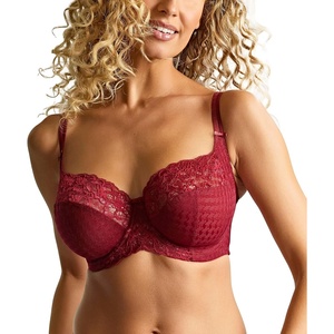 image:imagePanache Womens Envy Underwire Balcony Stretch Lace Bra  Full Coverage Supportive Lift amp Comfort for Large BustSparkling Cherry