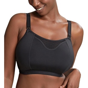 image:imagePanache Womens Katherine Comfort Wireless Nursing Bra  Soft Moulded Fit DropDown Cups for Easy FeedingBlack