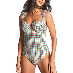 image:imagePanache Womens Monica Balcony Underwire Swimsuit SW1850Seersucker Multi