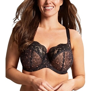 image:imagePanache Womens Nina Underwire Stretch Lace Side Support Bra  Balcony Style Full Coverage for Large BustsBlack Leopard