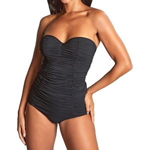 image:imagePanache Womens Tulle Marilyn Twist Bandeau Swimsuit SW1960 Tulle Black 36D