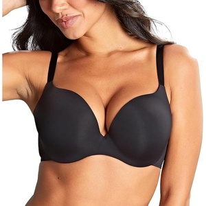 image:imagePanache Womens Underwire 365 Smooth amp Seamless Plunge TShirt Bra  Deep V NoShow Bra Supportive amp Comfortable FitBlack