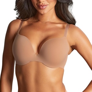 image:imagePanache Womens Underwire 365 Smooth amp Seamless Plunge TShirt Bra  Deep V NoShow Bra Supportive amp Comfortable FitHoney
