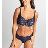 image:imagePanache Womens Allure Full Cup Bra  Sheer Lace with Side Sling amp Power Mesh SupportNavy