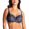 image:imagePanache Womens Allure Full Cup Bra  Sheer Lace with Side Sling amp Power Mesh SupportNavy