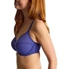 image:imagePanache Tango Essence Balconette Bra for Women  Full Coverage NonStretch Support Sheer Mesh LookIndigo