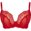 image:imagePanache Womens Ana NonPadded Plunge Underwire Bra 9396A Salsa Red 36E