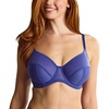 image:imagePanache Tango Essence Balconette Bra for Women  Full Coverage NonStretch Support Sheer Mesh LookIndigo