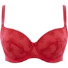 image:imagePanache Tango Balcony Bra for Women  Wired NonPadded Full Cup Support with Leaf EmbroideryRouge