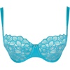 image:imagePanache Womens Allure Underwire Stretch Lace Low Cut Bra  Low Coverage Balcony Bra Elegant DemiStyleTurquoise