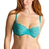 image:imagePanache Womens Allure Underwire Stretch Lace Low Cut Bra  Low Coverage Balcony Bra Elegant DemiStyleTurquoise