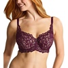 image:imagePanache Womens Allure Full Cup Bra  Sheer Lace with Side Sling amp Power Mesh SupportPlum