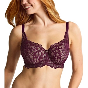 image:imagePanache Womens Allure Full Cup Bra  Sheer Lace with Side Sling amp Power Mesh SupportPlum