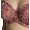 image:imagePanache Tango Balcony Bra for Women  Wired NonPadded Full Cup Support with Leaf EmbroiderySunset