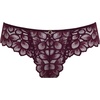 image:imagePanache Womens Allure Brazilian Panties with Lace Detail Keyhole Back and Gold Ring AccentPlum