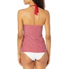 image:imagePanache Womens Swim Britt Stripe Halter TankiniRedWhite