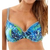 image:imagePanache Womens Swim Elle BraSized Molded Cup Balconnet Swimsuit Bikini TopPalm Print