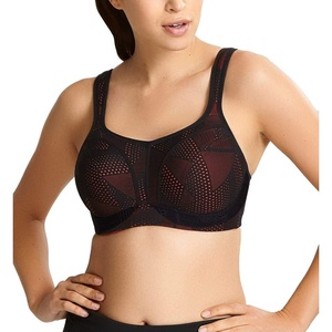 image:imagePanache Womens High Impact Underwire Sports Bra Max Support Moisture Wicking Heavy Duty Sports Bra for WomenBlackCoral