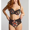 image:imagePanache Womens Envy Underwire Balcony Stretch Lace Bra  Full Coverage Supportive Lift amp Comfort for Large BustBlack Rose